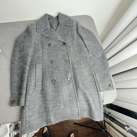 Allsaints Nala Porto Double Breasted Womens Pea Coat - Picture 4 of 11